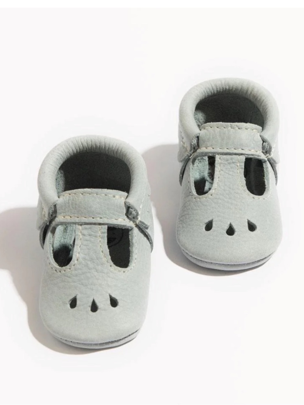 Freshly Picked Mary Jane Soft Sole Baby Moccasins Shoes 2 Blue Greatest Snow